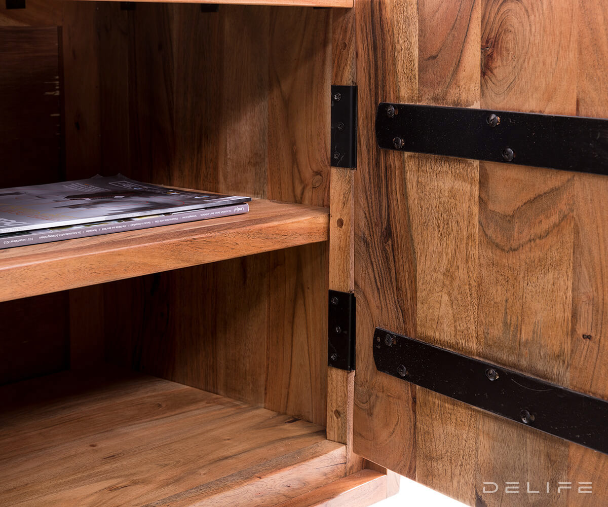 Komoda Live Edge, 200x45cm, Material: Akacija