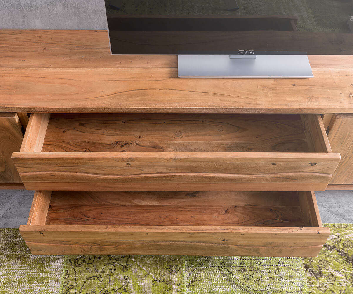 Komoda Live Edge, 200x45cm, Material: Akacija