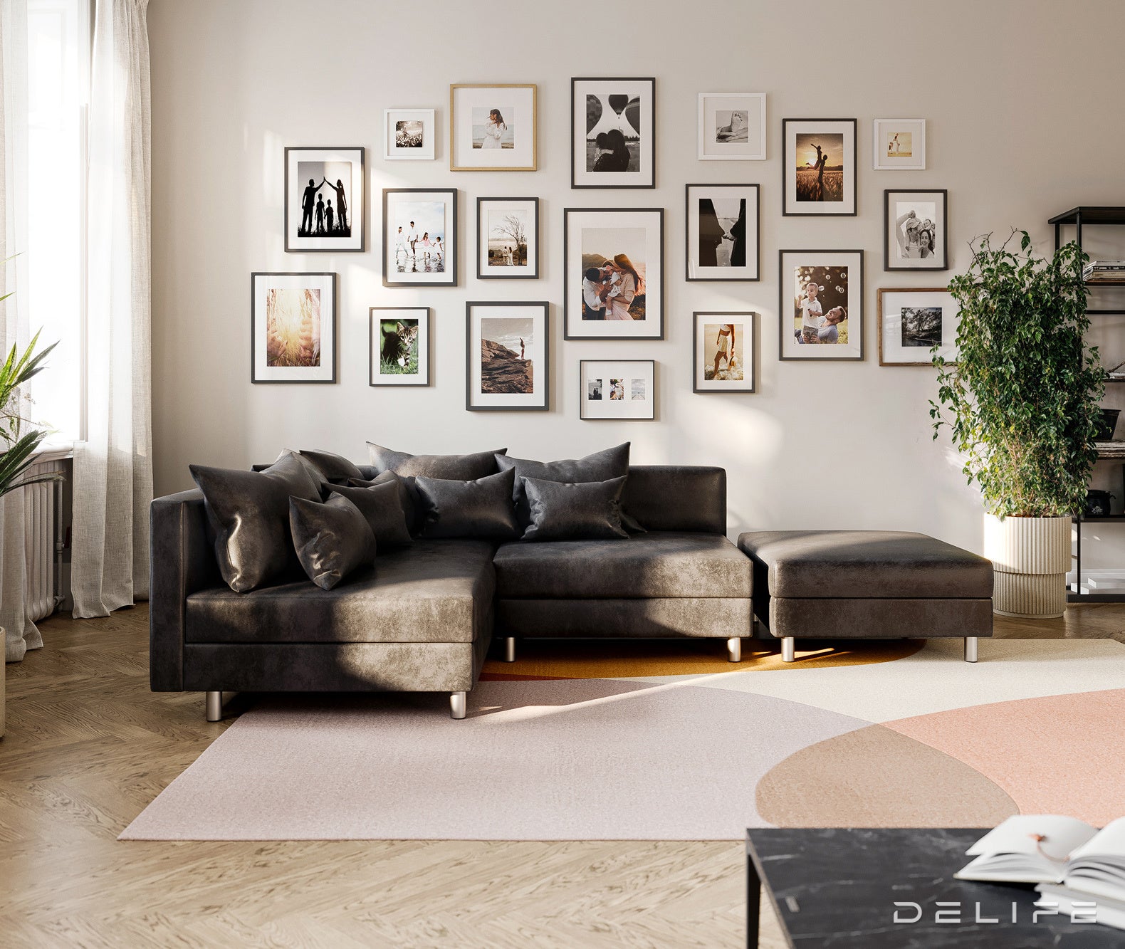 Kutna garnitura Clovis 200x185cm, Materijal: Mikrovelur