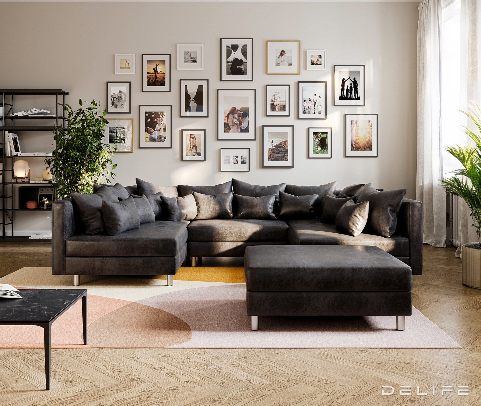 Kutna garnitura Clovis 300x185cm, Materijal: Mikrovelur