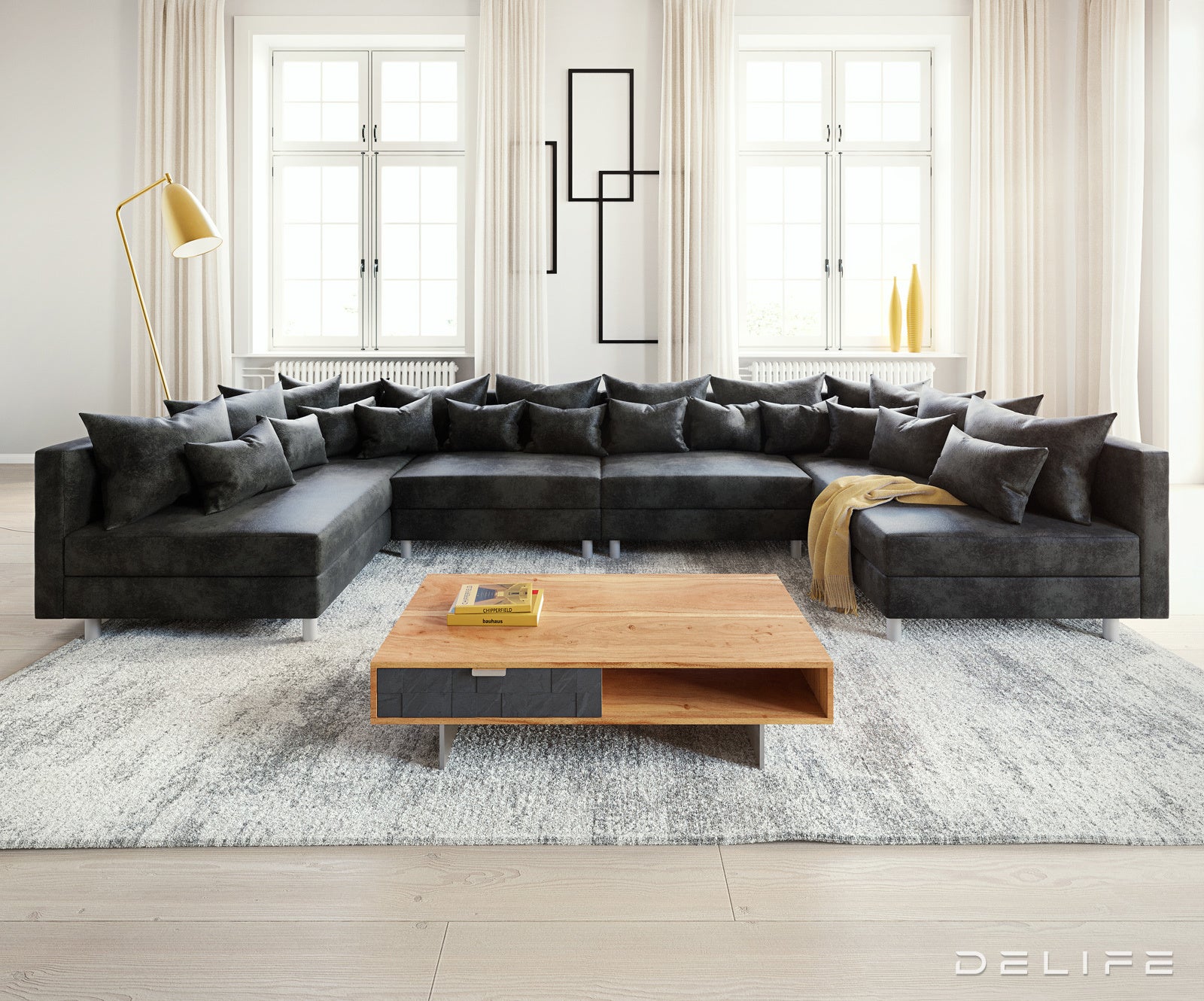 Kutna garnitura Clovis XL 400x185cm, Materijal: Mikrovelur