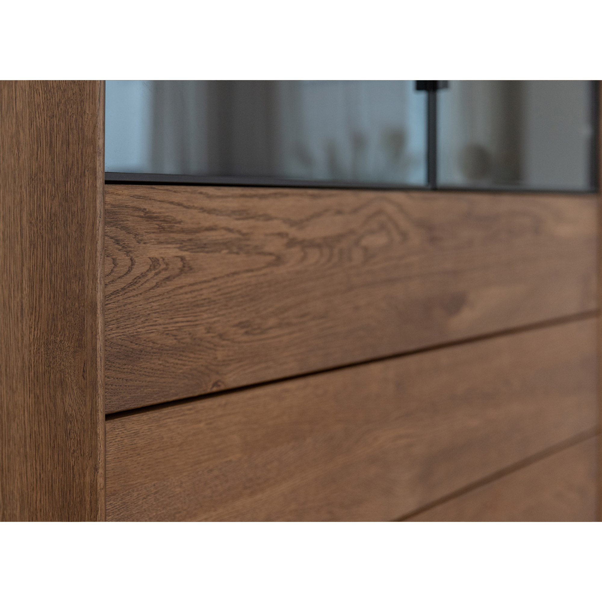 Vitrina Modern Loft 45x200 cm, Material: Masivni hrast