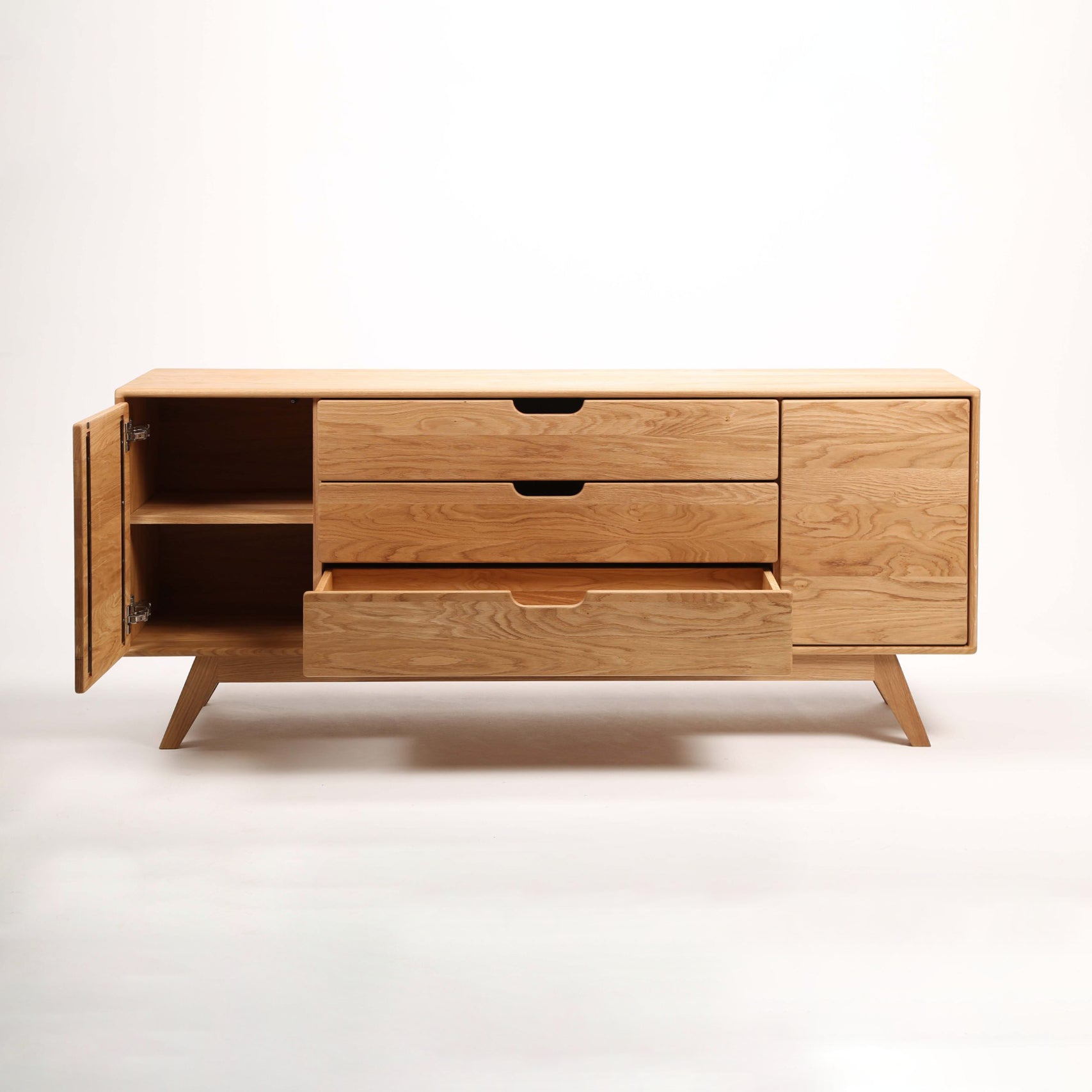 TV komoda Modena 180x45 cm, material: masiven hrast