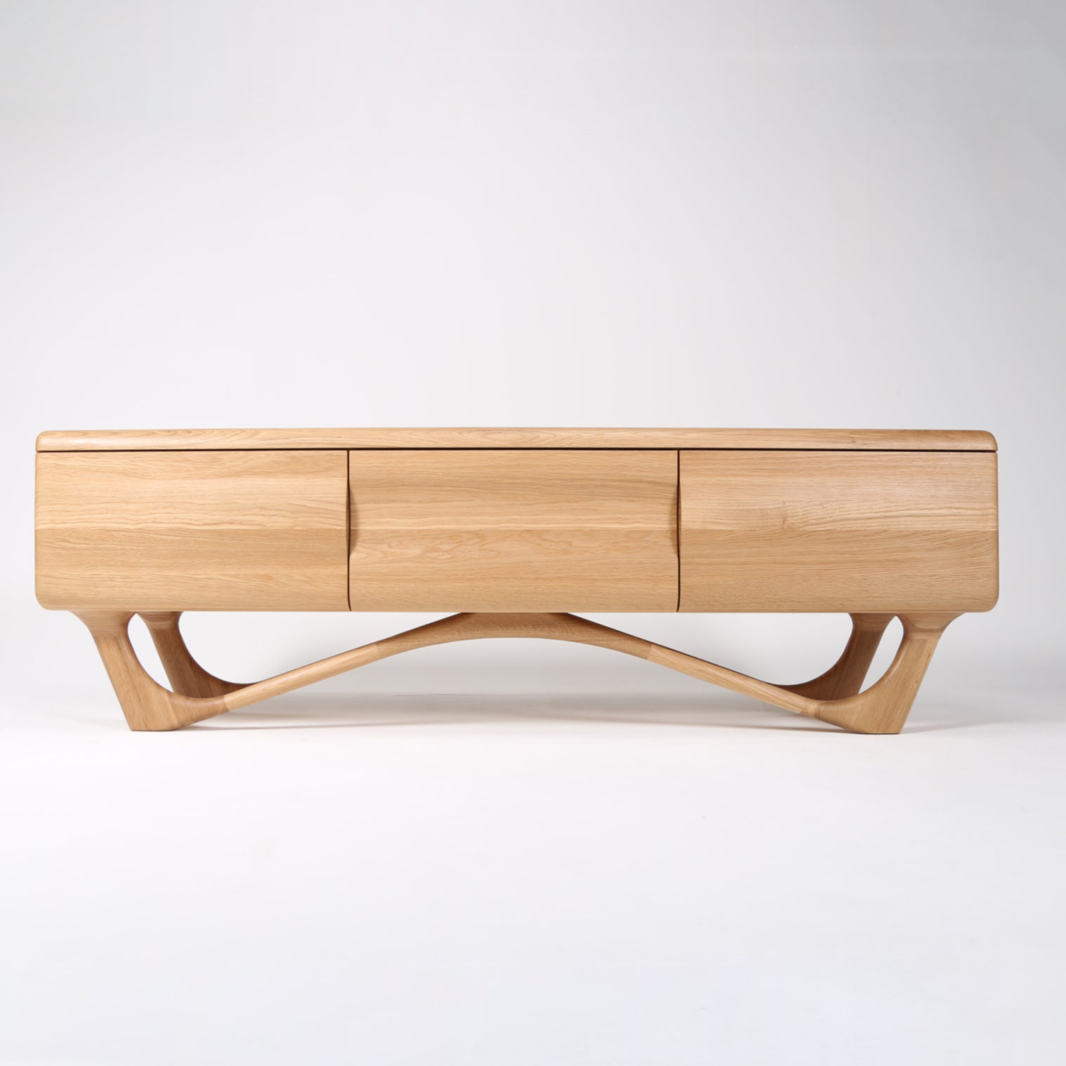 TV komoda Antoni 160x45 cm, material: masiven hrast