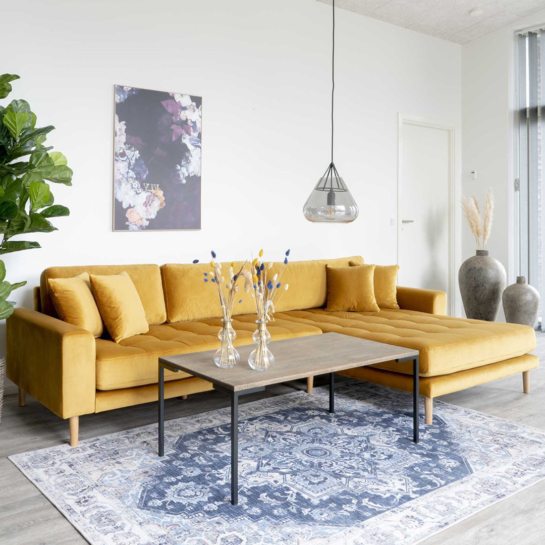 Kotna sedežna garnitura Lido, Material: Žamet