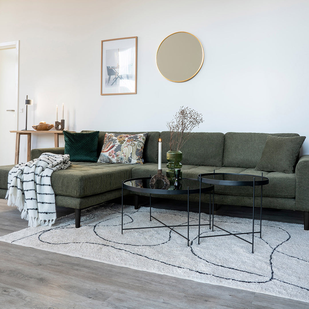 Kotna sedežna garnitura Lido, Material: Poliester