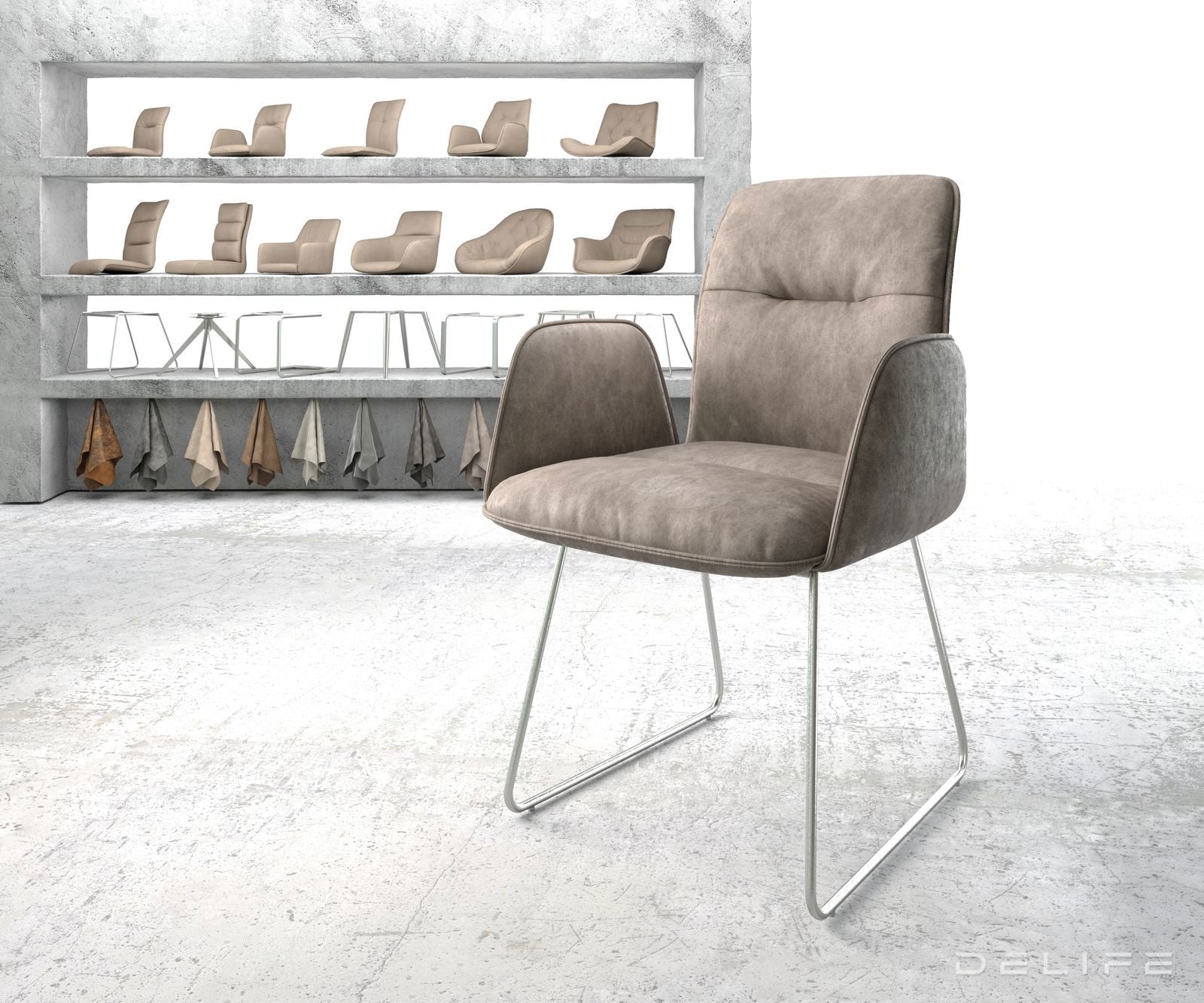 Jedilni stol Vinja, Material: Mikrofibra