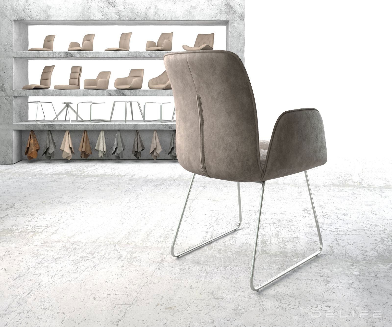 Jedilni stol Vinja, Material: Mikrofibra