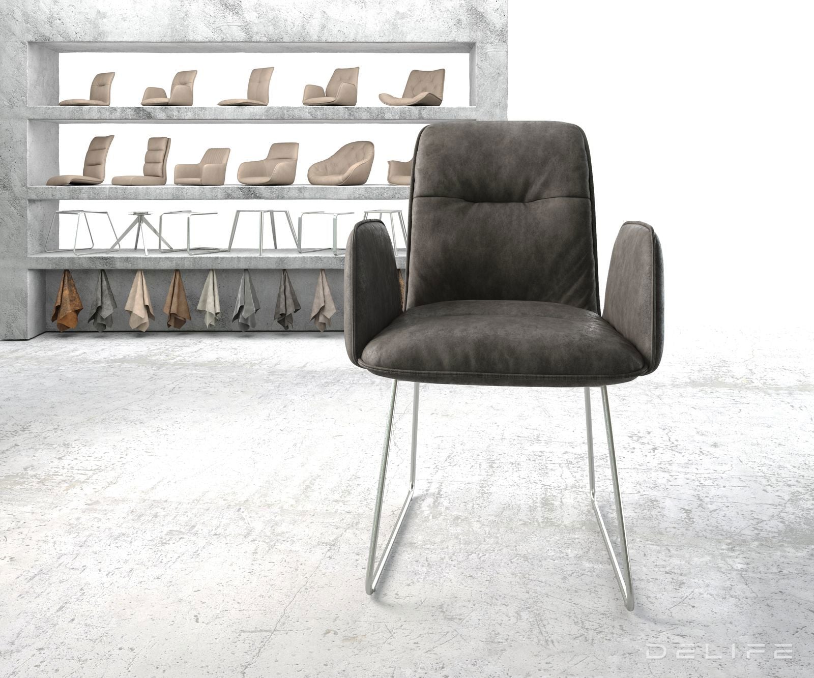 Jedilni stol Vinja, Material: Mikrofibra