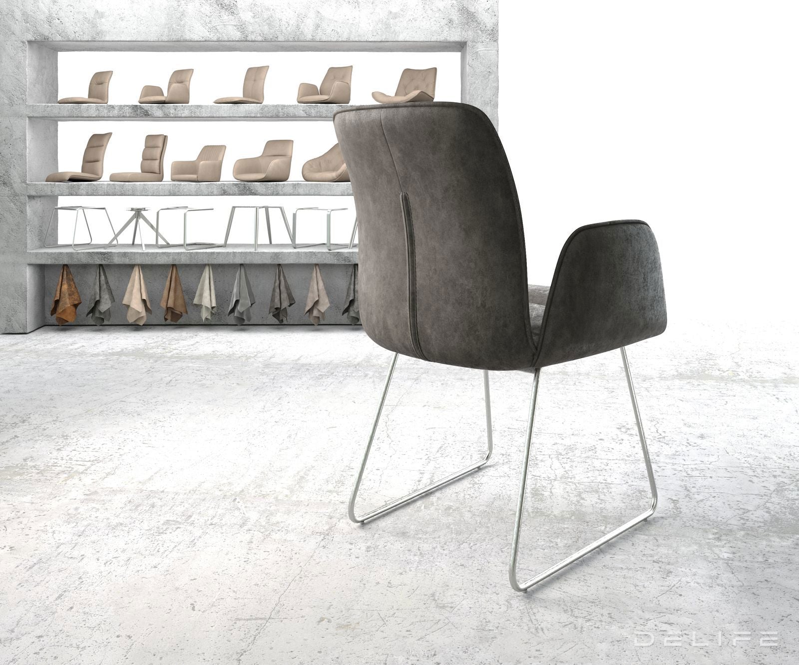 Jedilni stol Vinja, Material: Mikrofibra