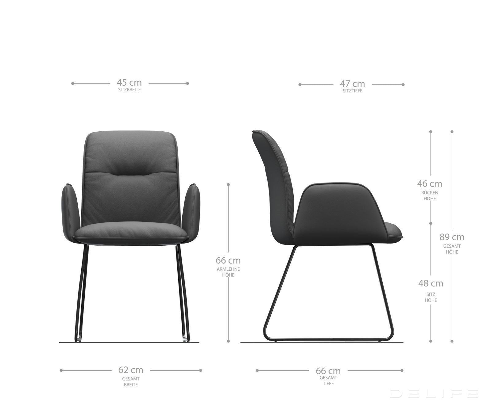 Jedilni stol Vinja, Material: Mikrofibra