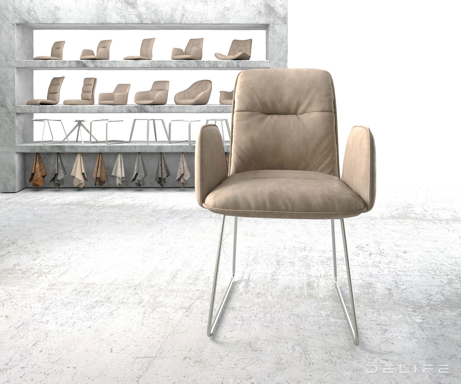 Jedilni stol Vinja, Material: Mikrofibra