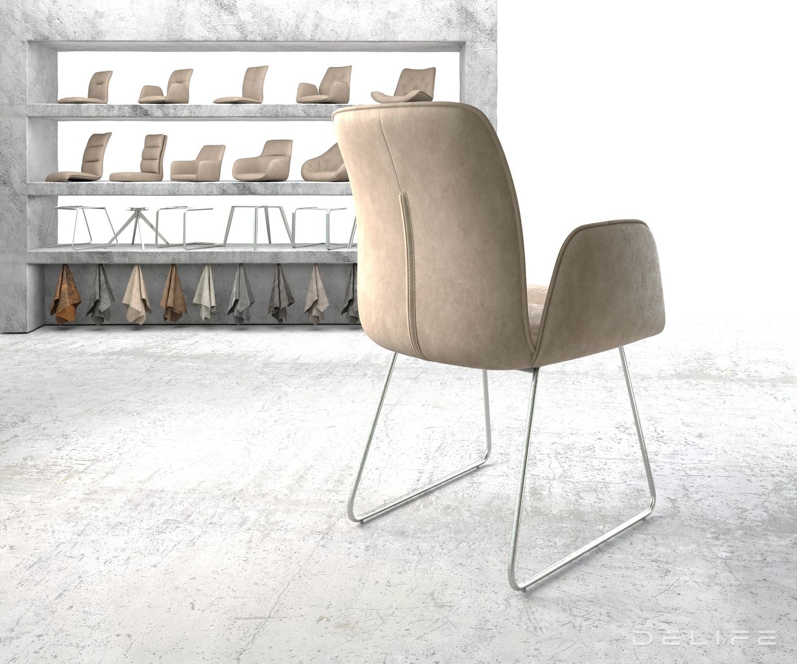 Jedilni stol Vinja, Material: Mikrofibra