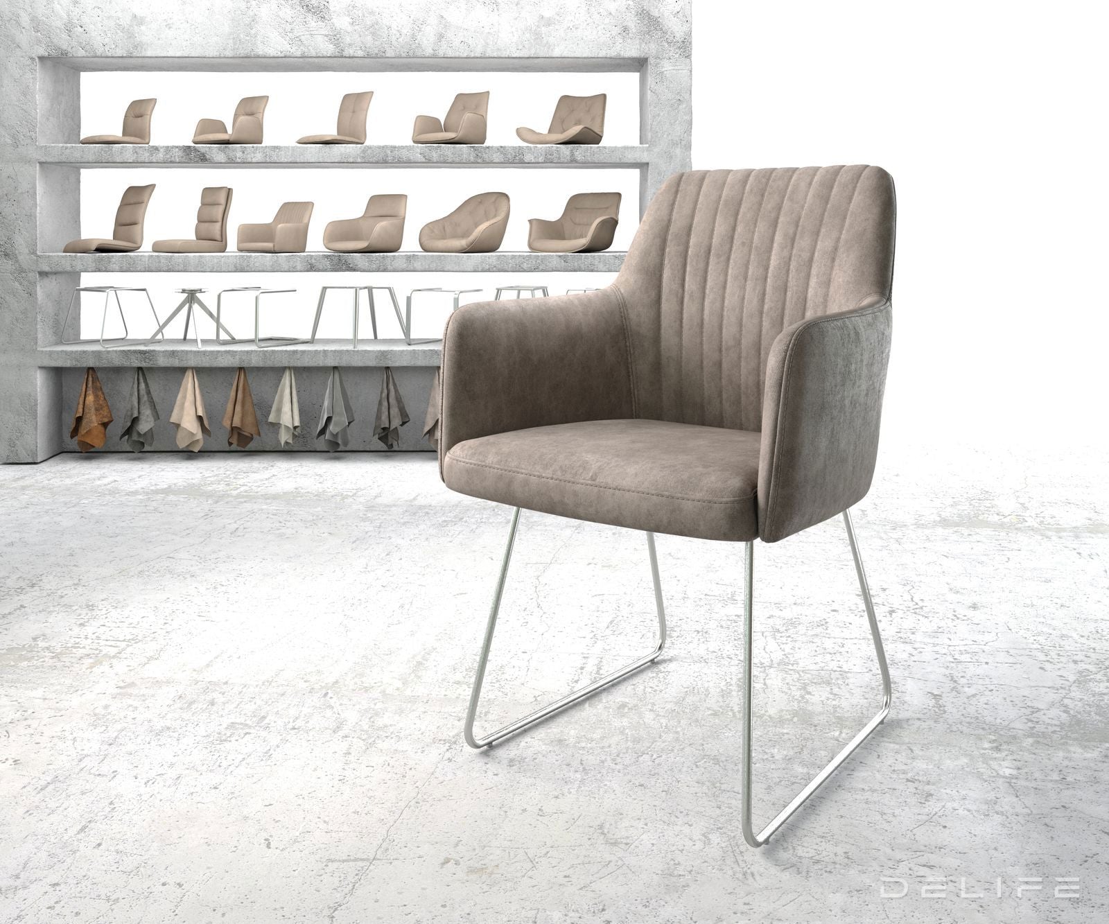 Jedilni stol Greg, Material: Mikrofibra