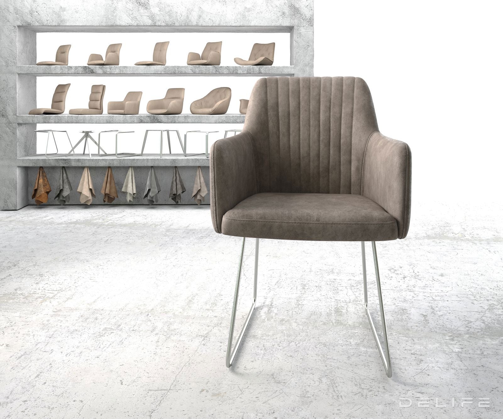 Jedilni stol Greg, Material: Mikrofibra