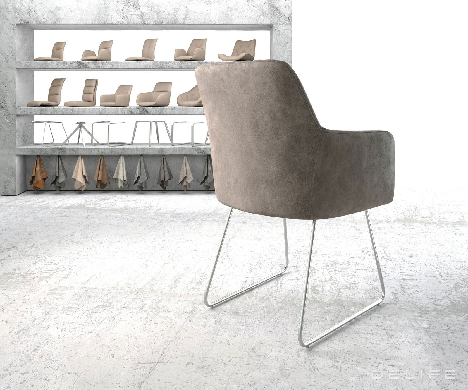 Jedilni stol Greg, Material: Mikrofibra