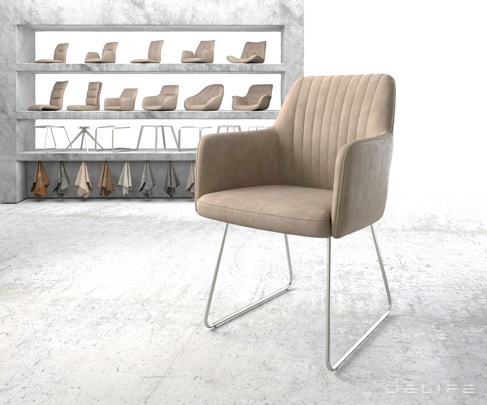 Jedilni stol Greg, Material: Mikrofibra