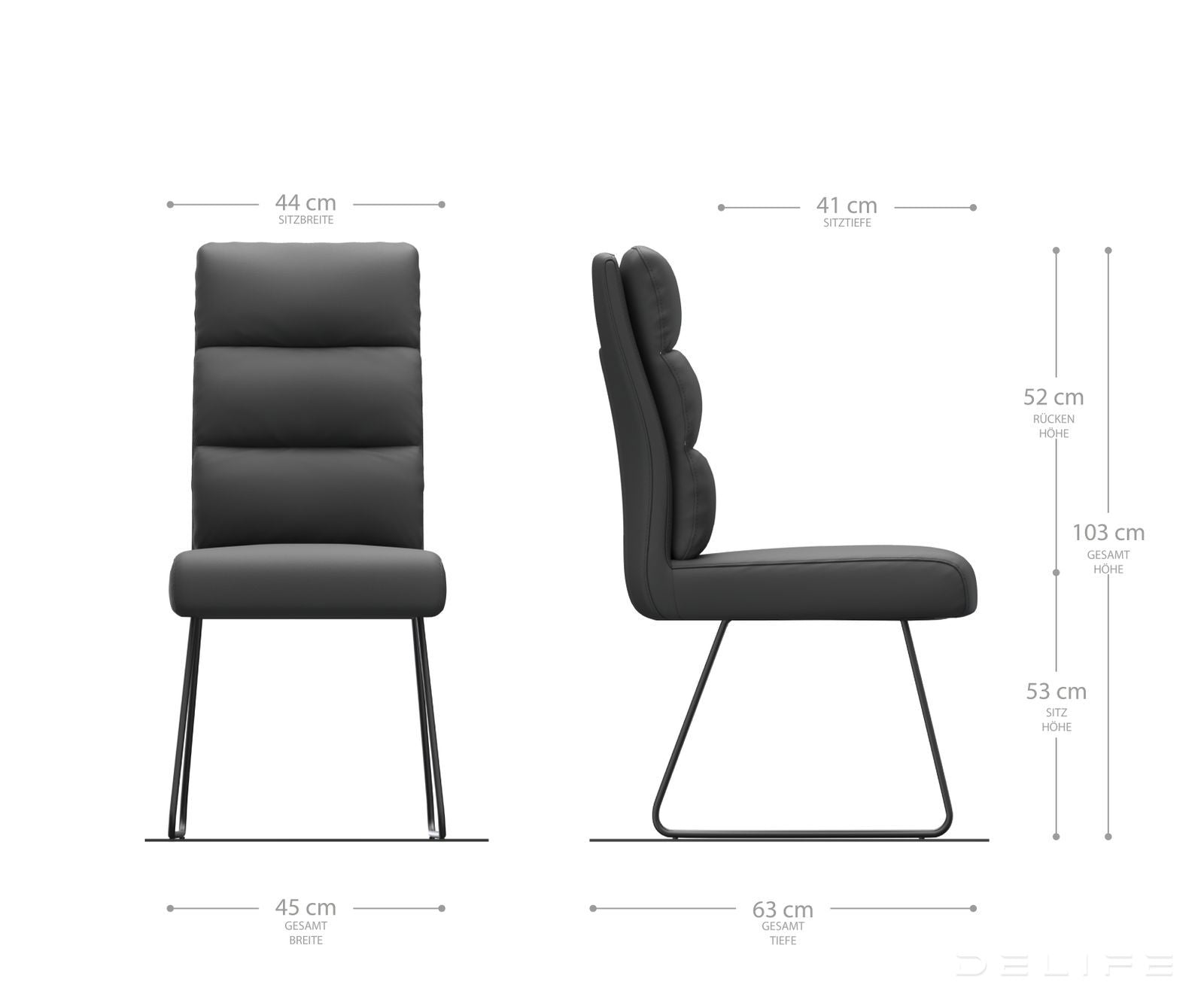 Jedilni stol Pela, Material: Mikrofibra