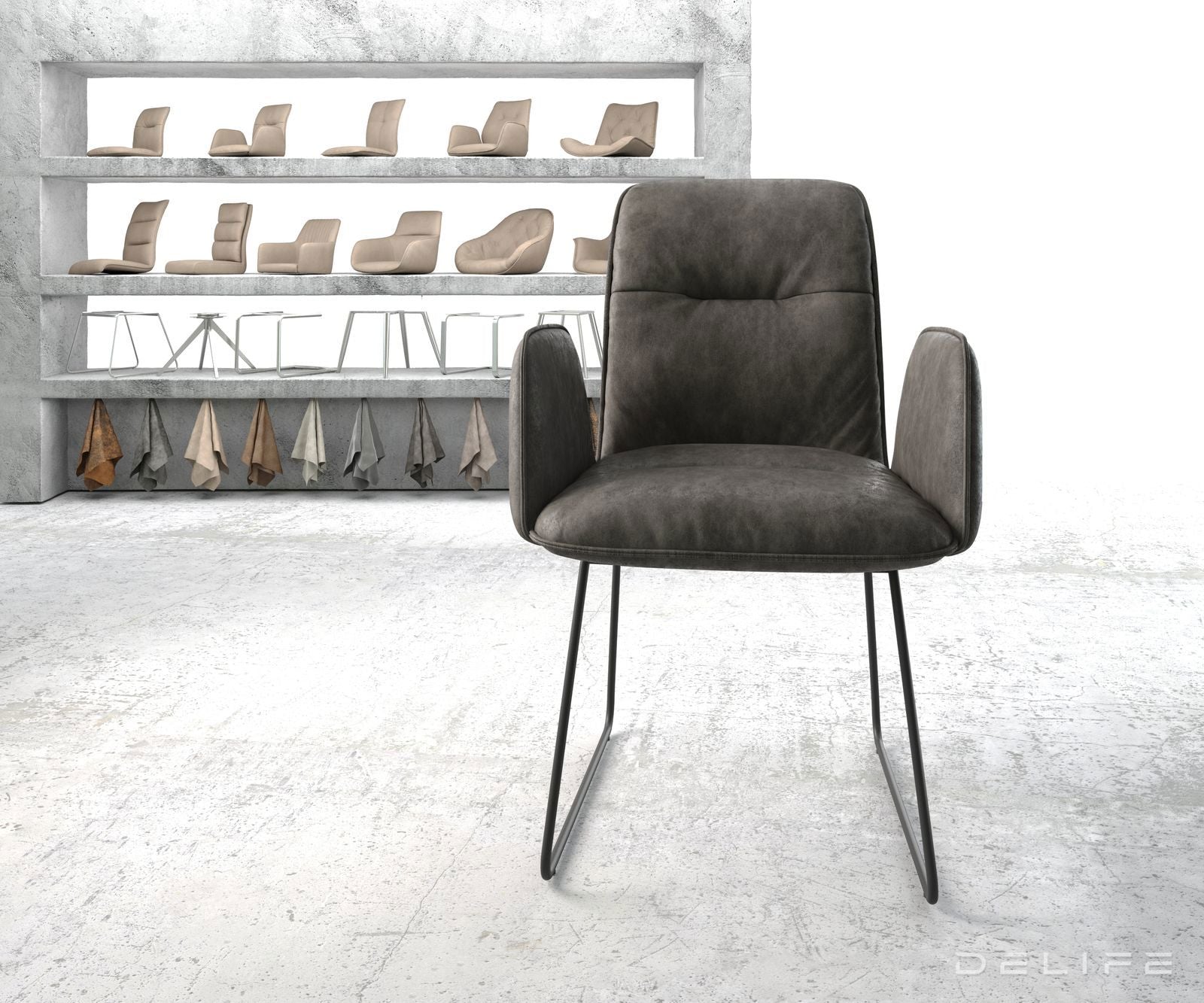 Jedilni stol Vinja, Material: Mikrofibra