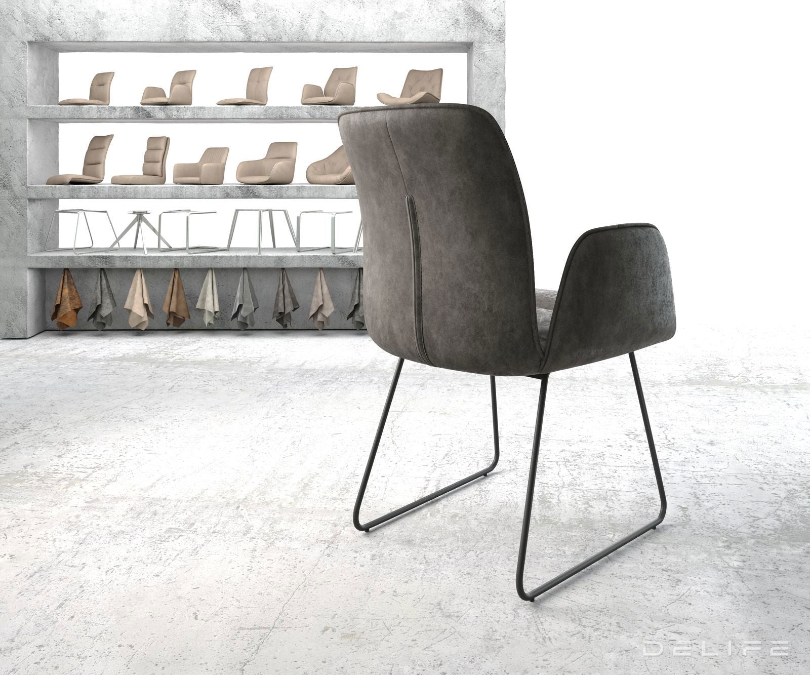 Jedilni stol Vinja, Material: Mikrofibra