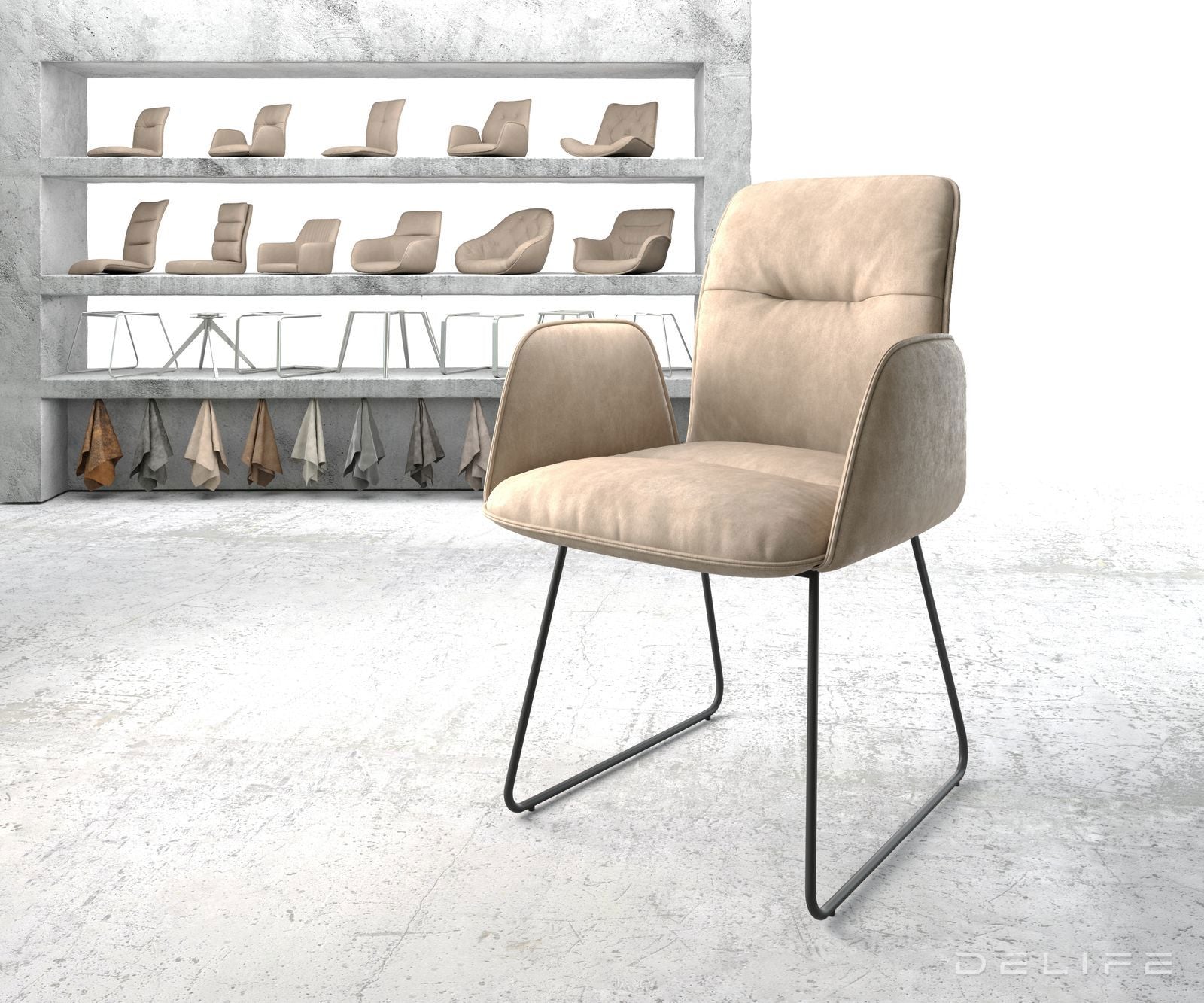 Jedilni stol Vinja, Material: Mikrofibra