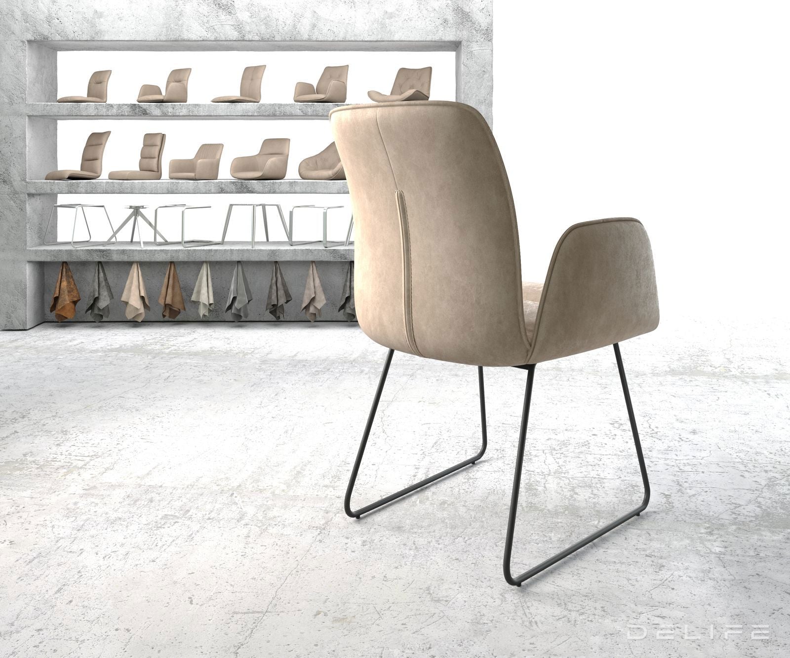 Jedilni stol Vinja, Material: Mikrofibra