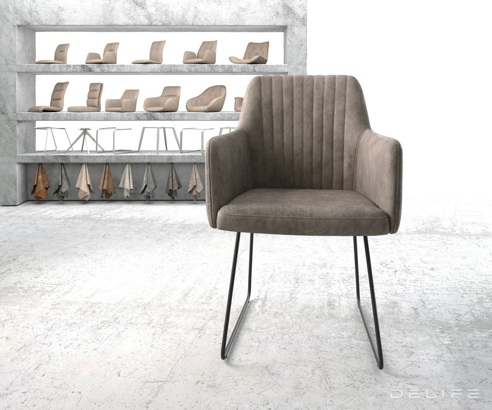 Jedilni stol Greg, Material: Mikrofibra