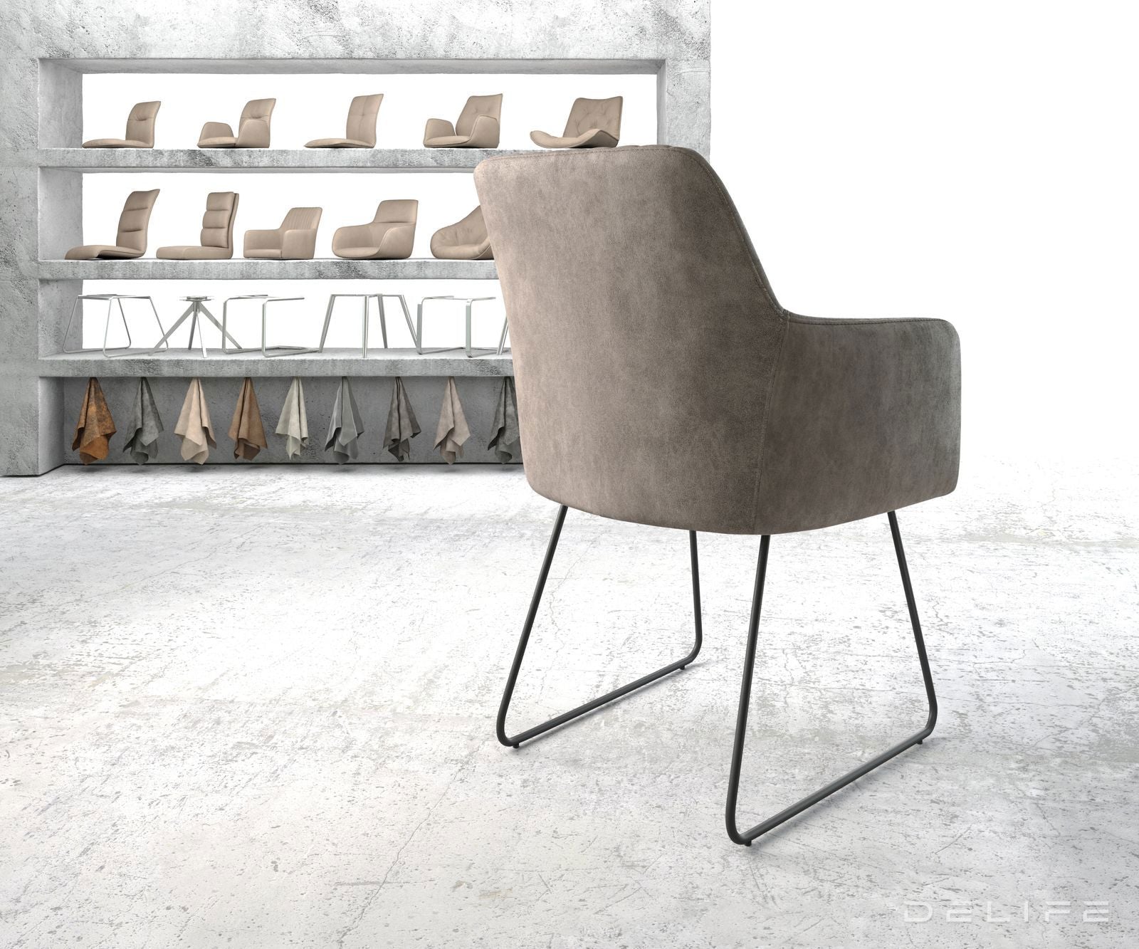 Jedilni stol Greg, Material: Mikrofibra