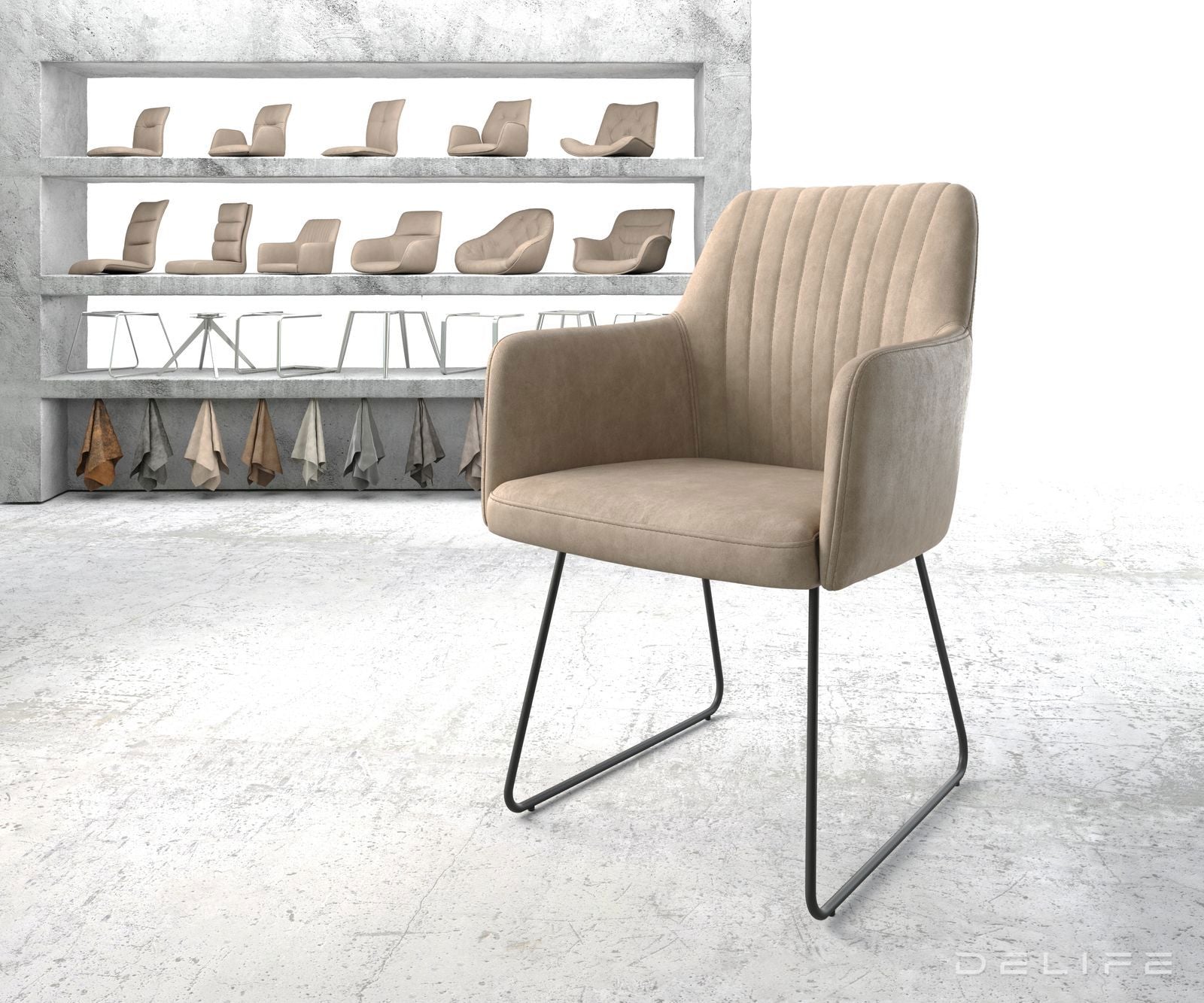 Jedilni stol Greg, Material: Mikrofibra