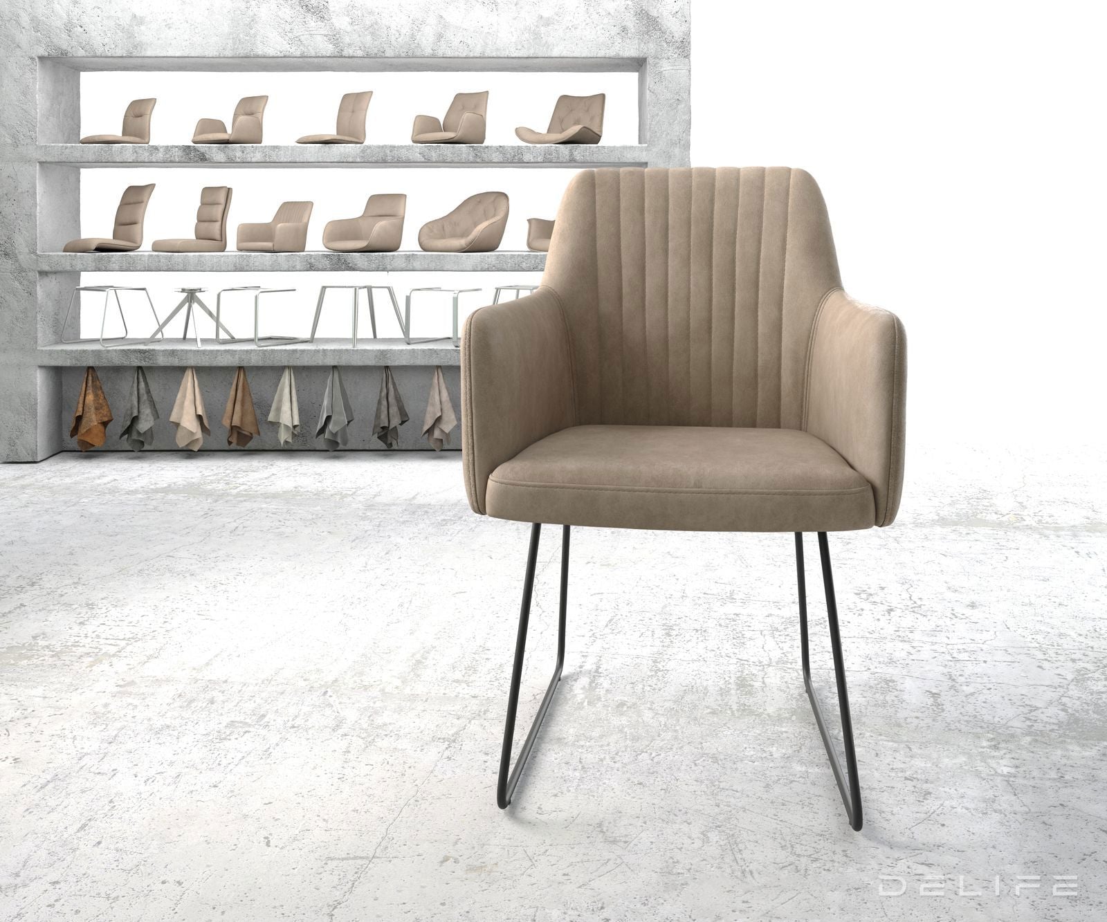 Jedilni stol Greg, Material: Mikrofibra