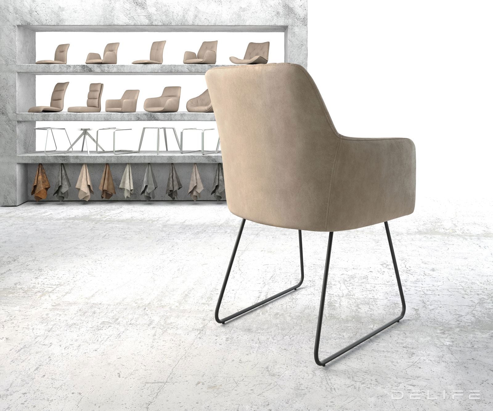 Jedilni stol Greg, Material: Mikrofibra