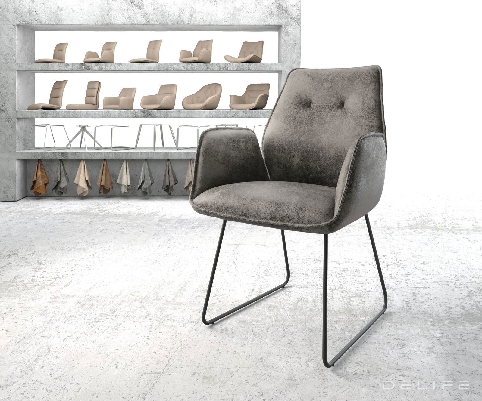 Jedilni stol Zoa, Material: Mikrofibra