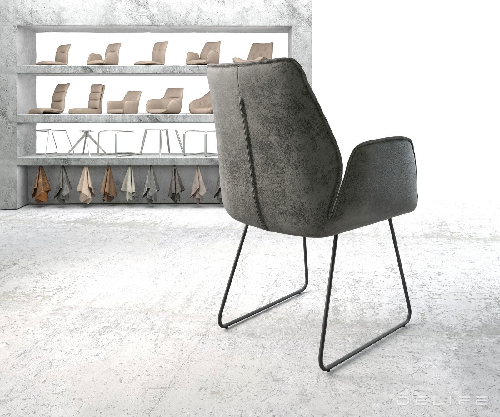 Jedilni stol Zoa, Material: Mikrofibra