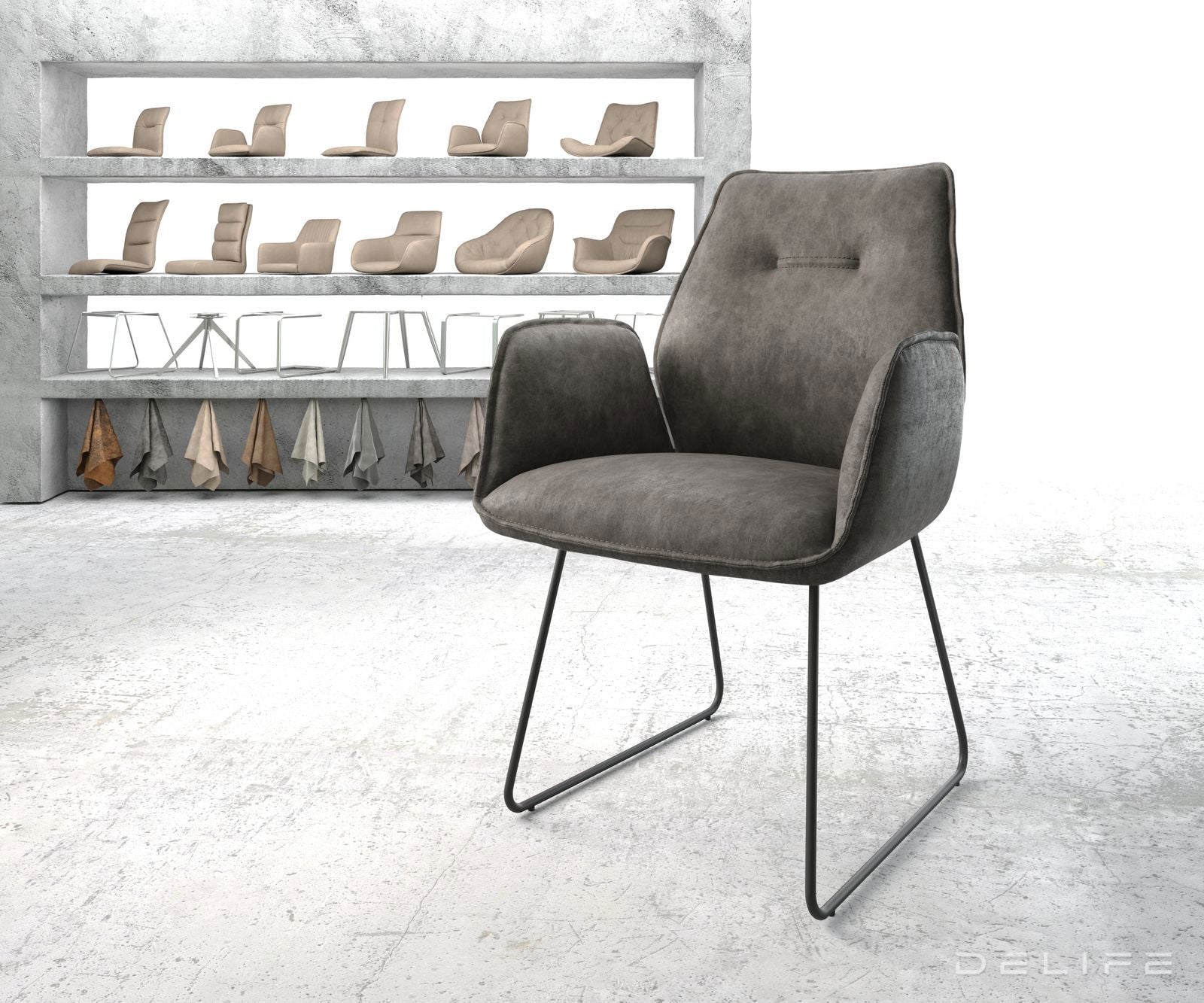 Jedilni stol Zoa, Material: Mikrofibra