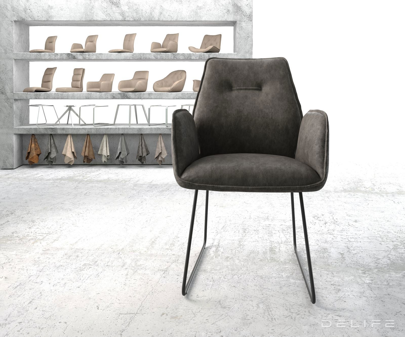 Jedilni stol Zoa, Material: Mikrofibra