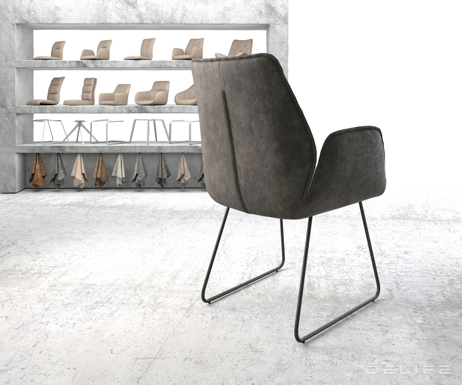 Jedilni stol Zoa, Material: Mikrofibra