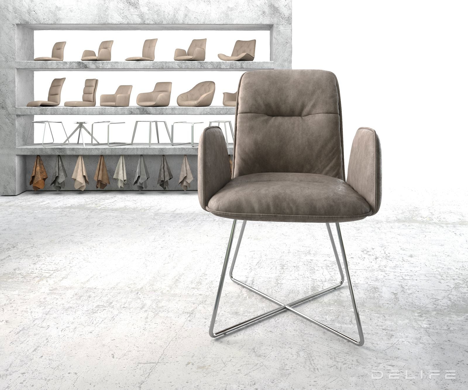 Jedilni stol Vinja, Material: Mikrofibra