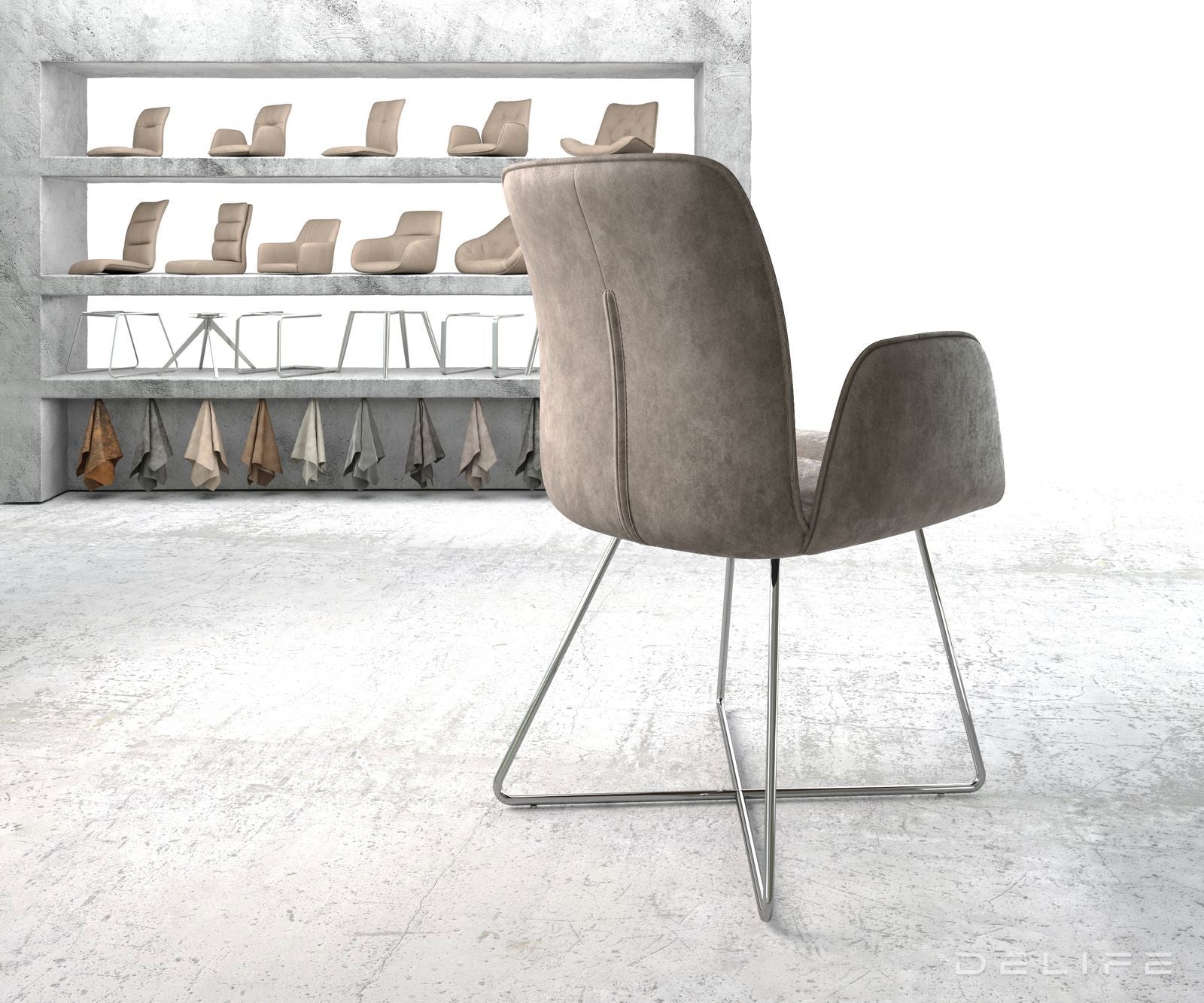 Jedilni stol Vinja, Material: Mikrofibra