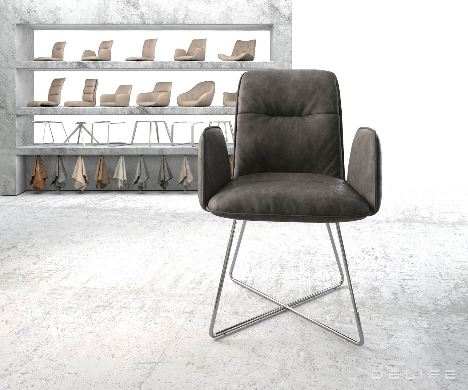 Jedilni stol Vinja, Material: Mikrofibra