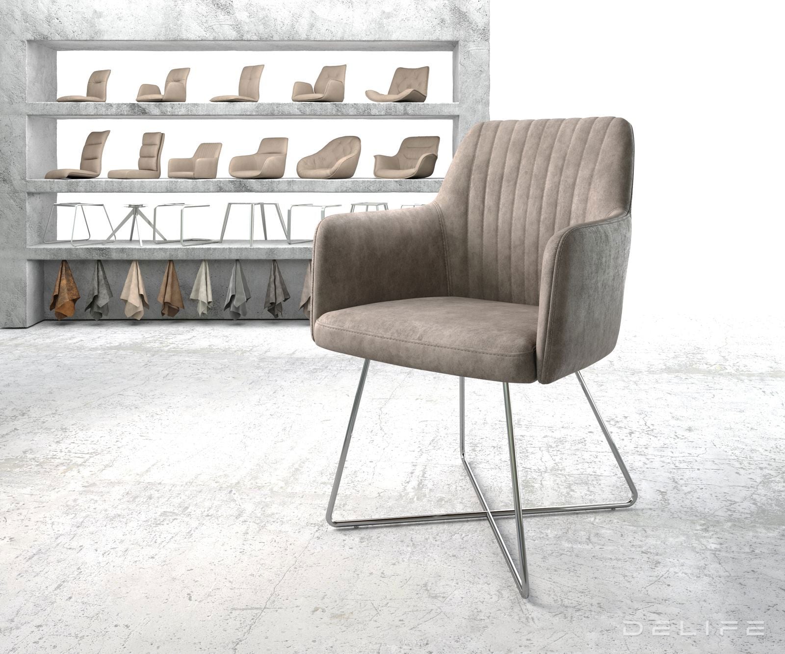 Jedilni stol Greg, Material: Mikrofibra