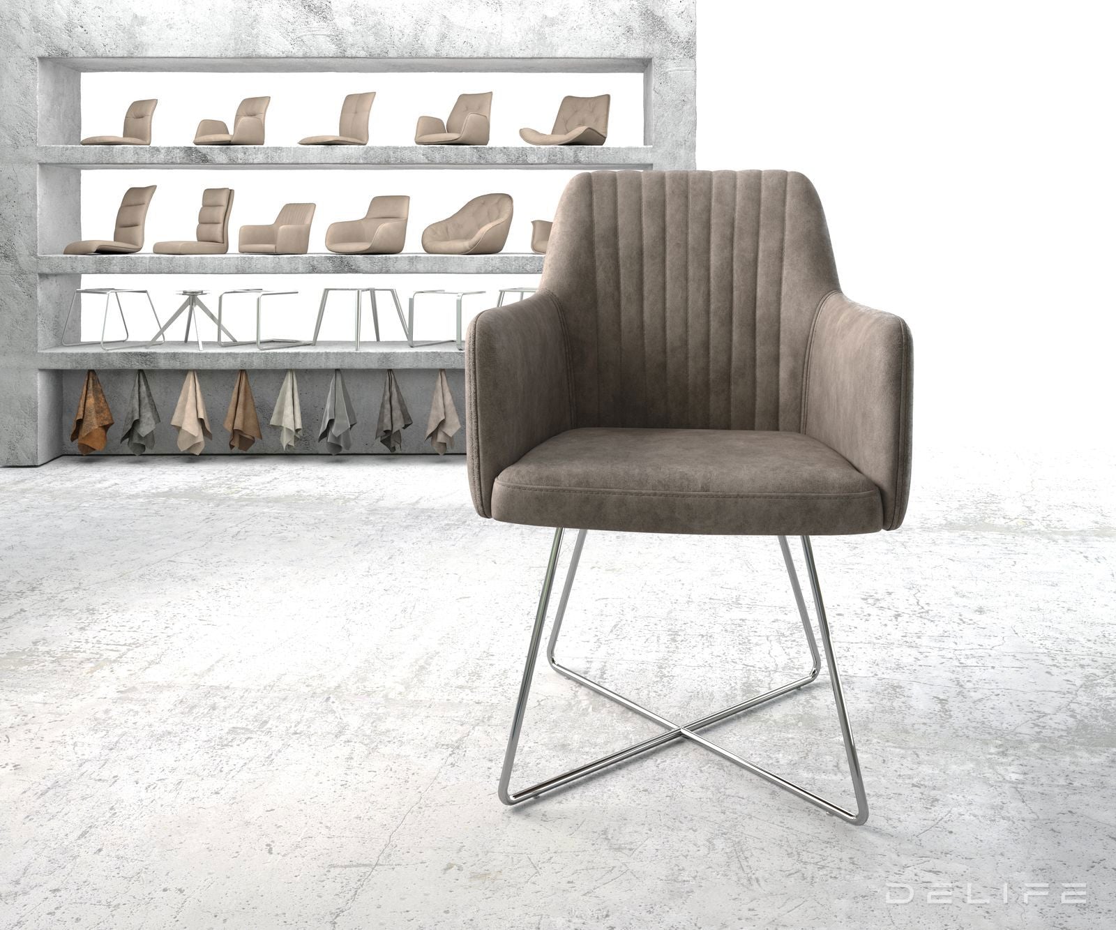 Jedilni stol Greg, Material: Mikrofibra