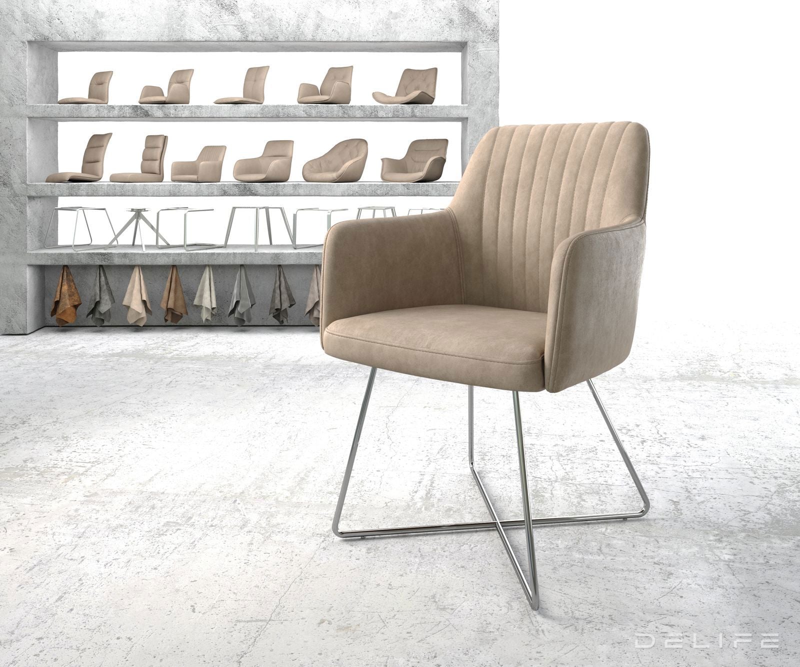 Jedilni stol Greg, Material: Mikrofibra