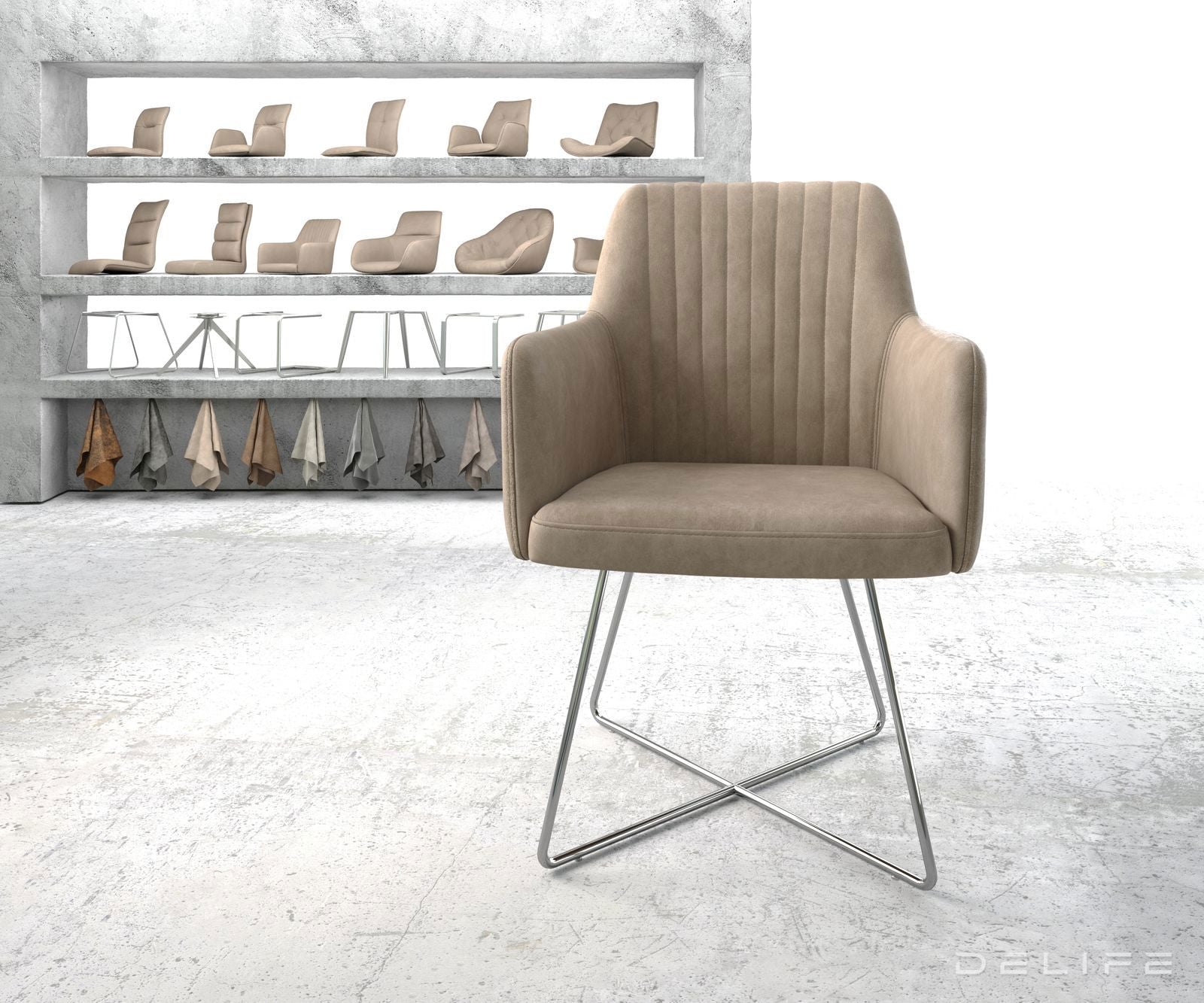 Jedilni stol Greg, Material: Mikrofibra