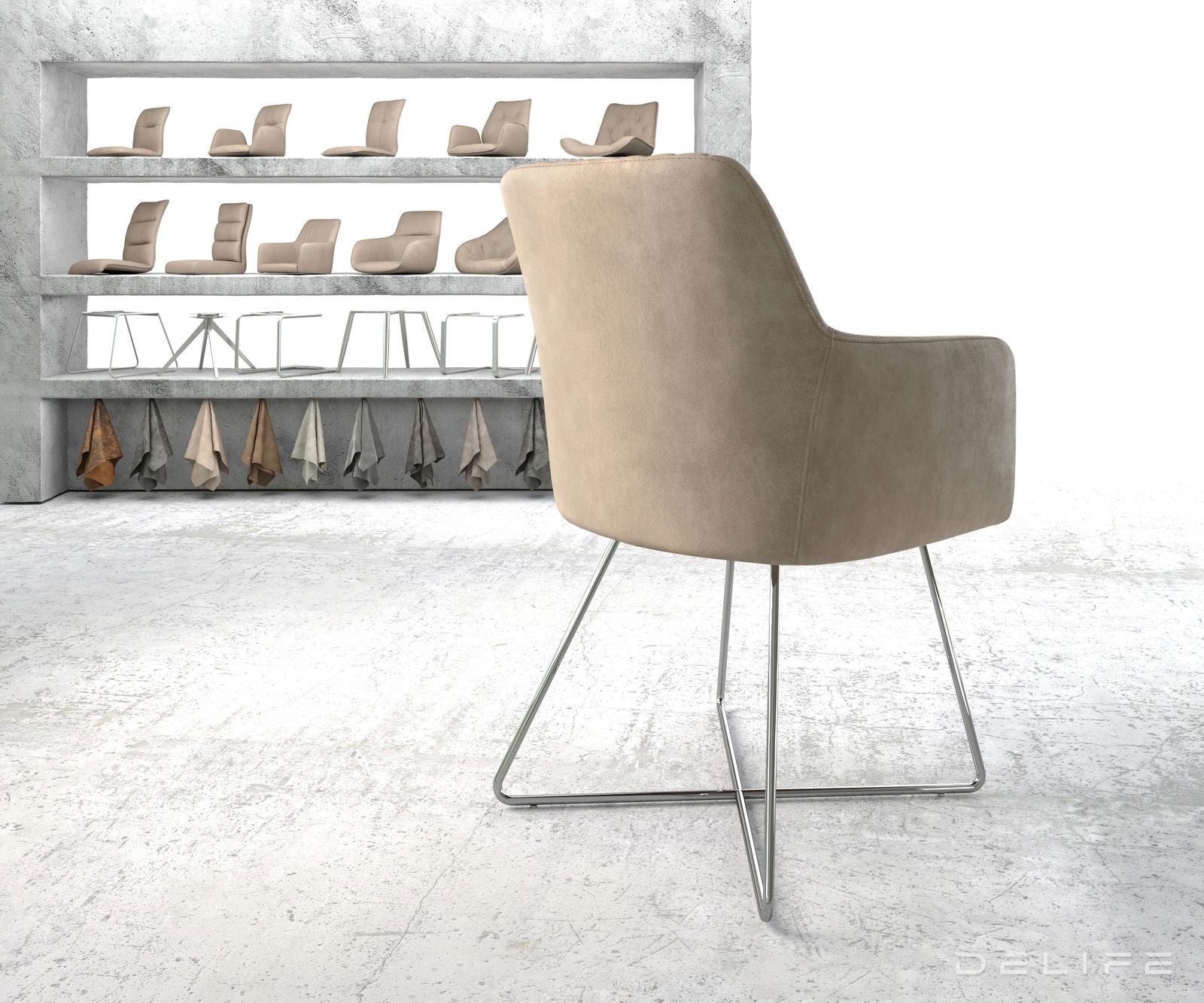 Jedilni stol Greg, Material: Mikrofibra