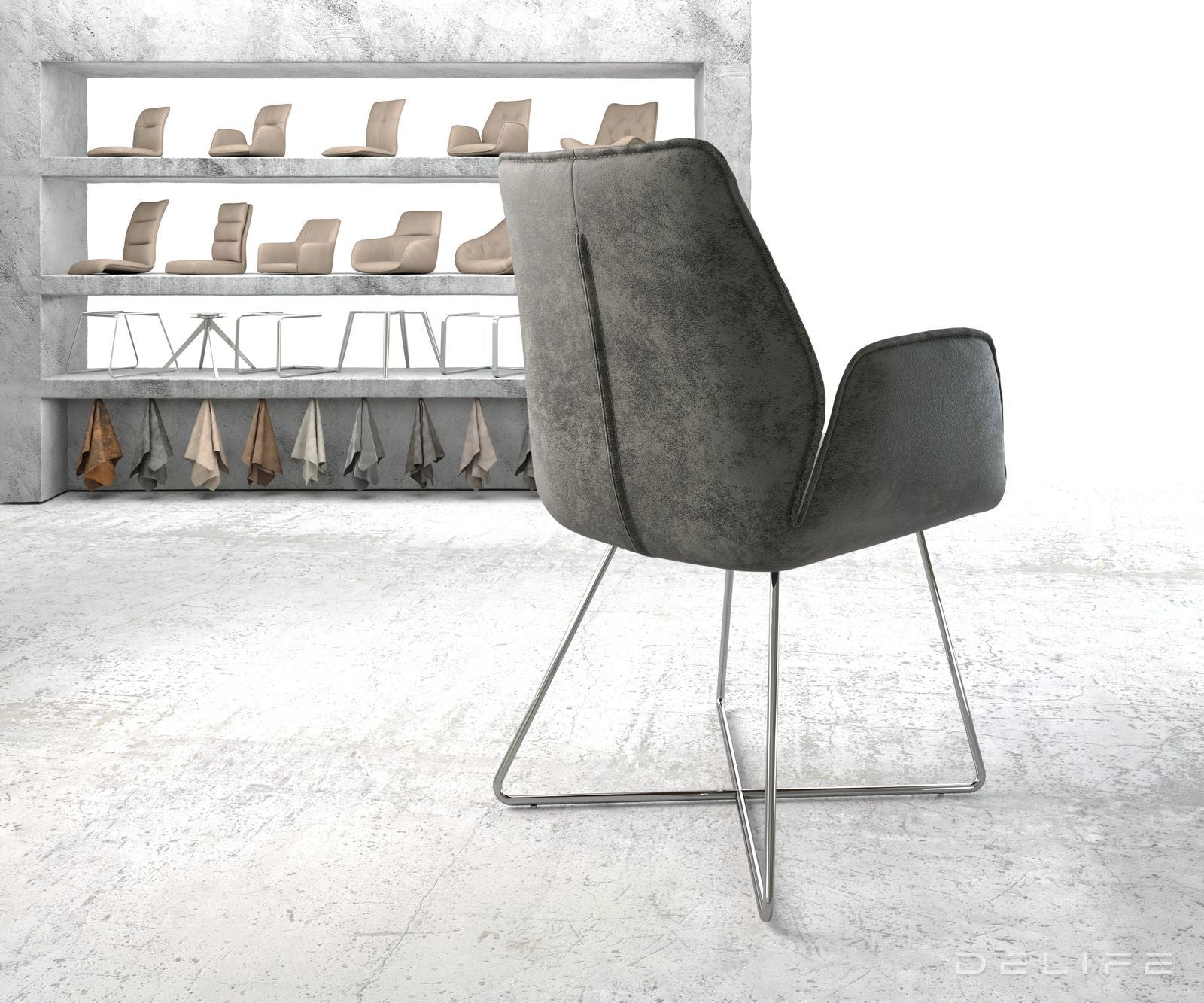 Jedilni stol Zoa, Material: Mikrofibra