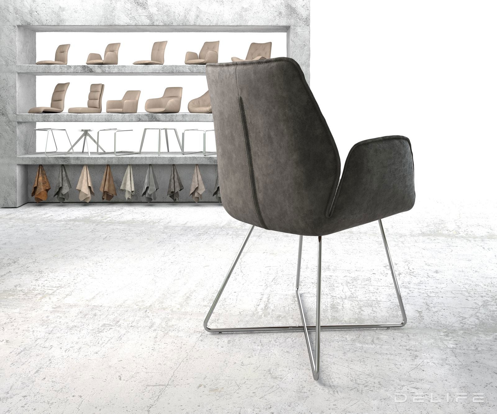 Jedilni stol Zoa, Material: Mikrofibra