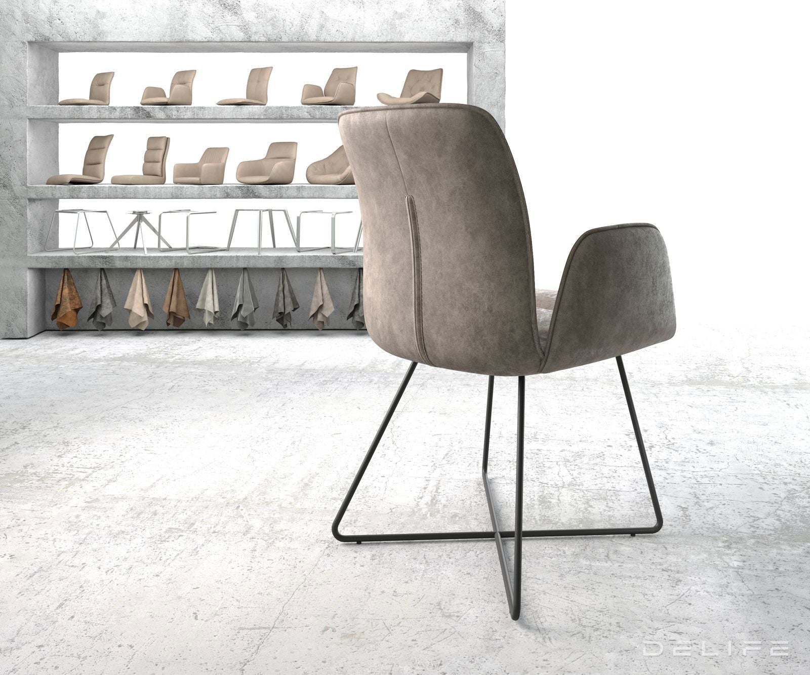 Jedilni stol Vinja, Material: Mikrofibra