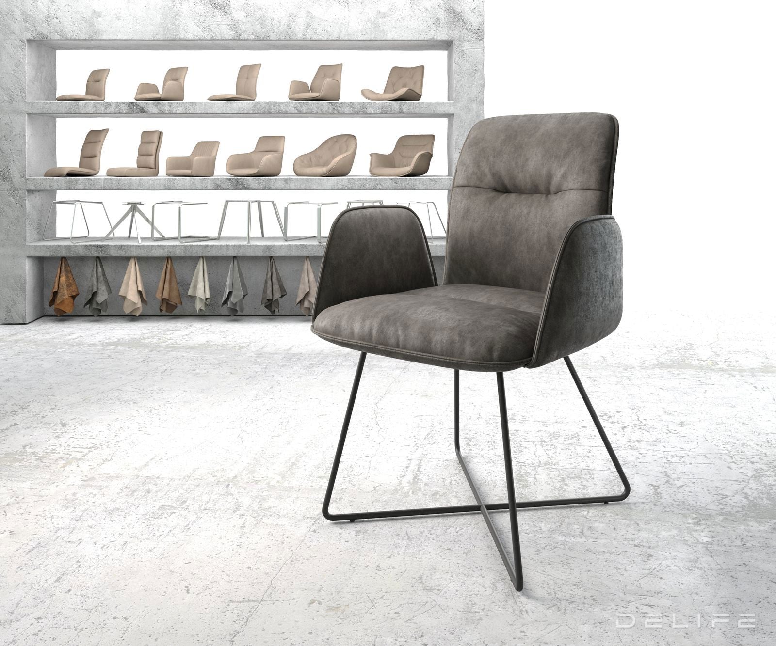 Jedilni stol Vinja, Material: Mikrofibra