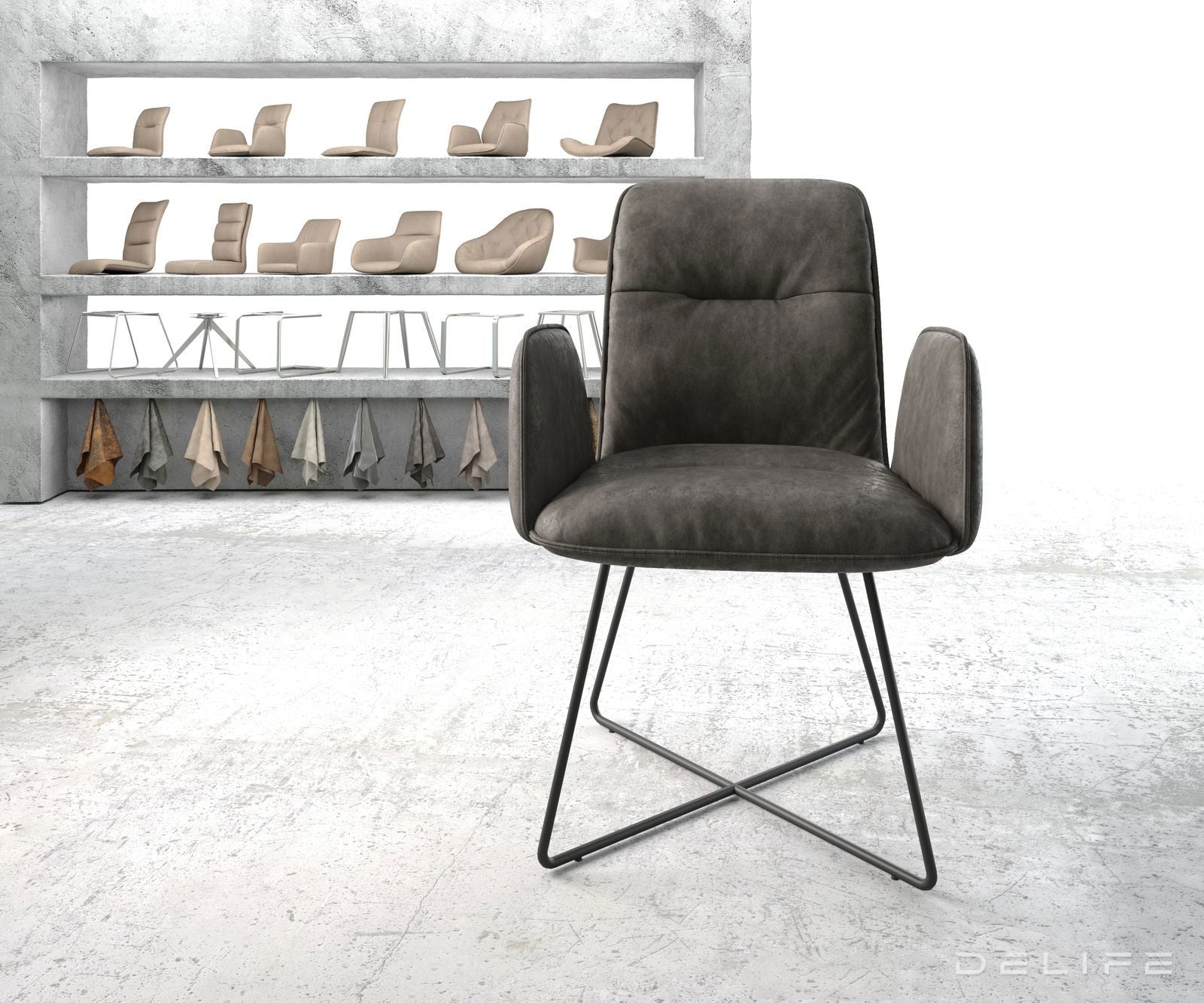 Jedilni stol Vinja, Material: Mikrofibra