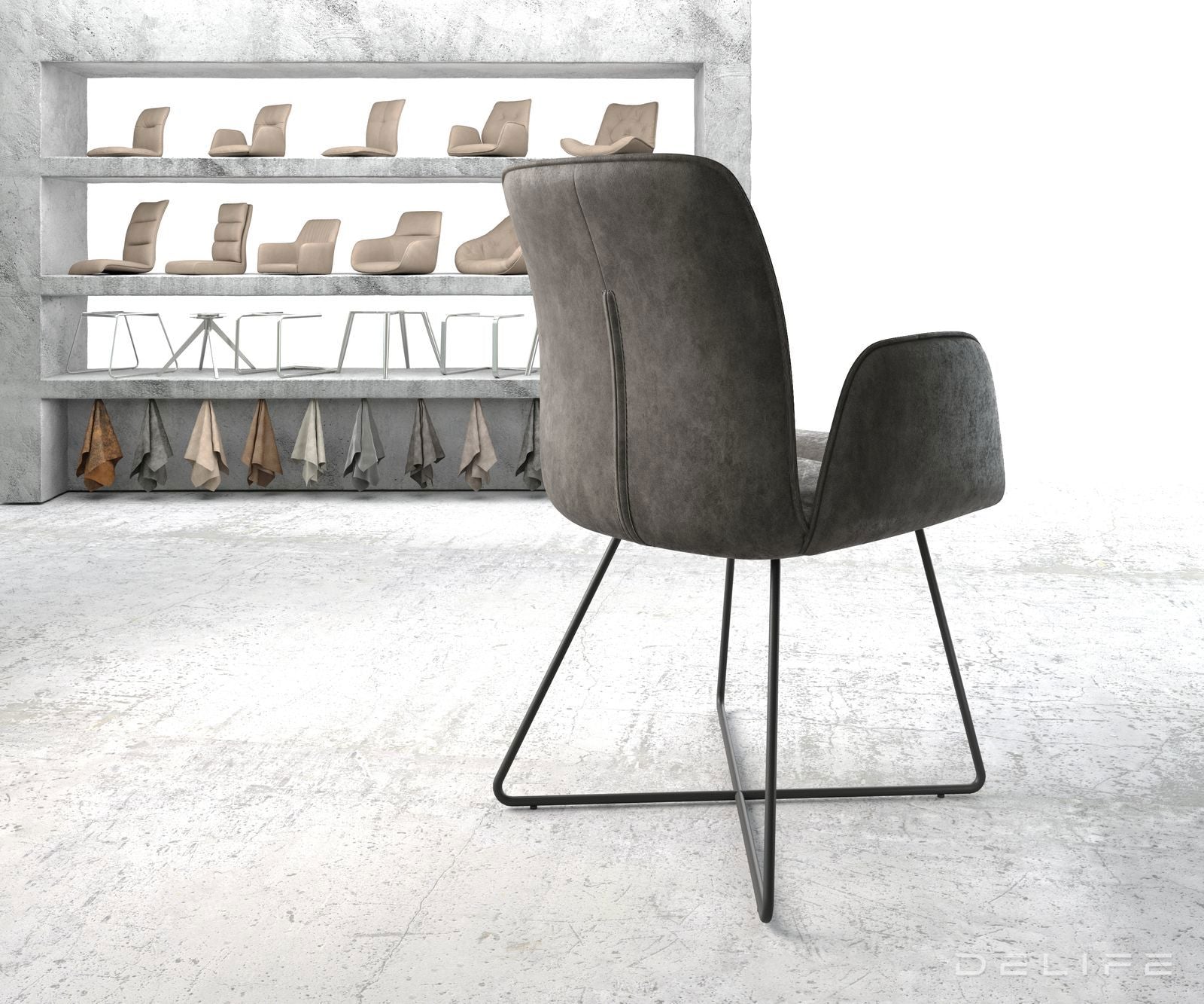 Jedilni stol Vinja, Material: Mikrofibra